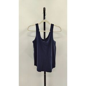 Classic Scoop Neck Navy Tank Top